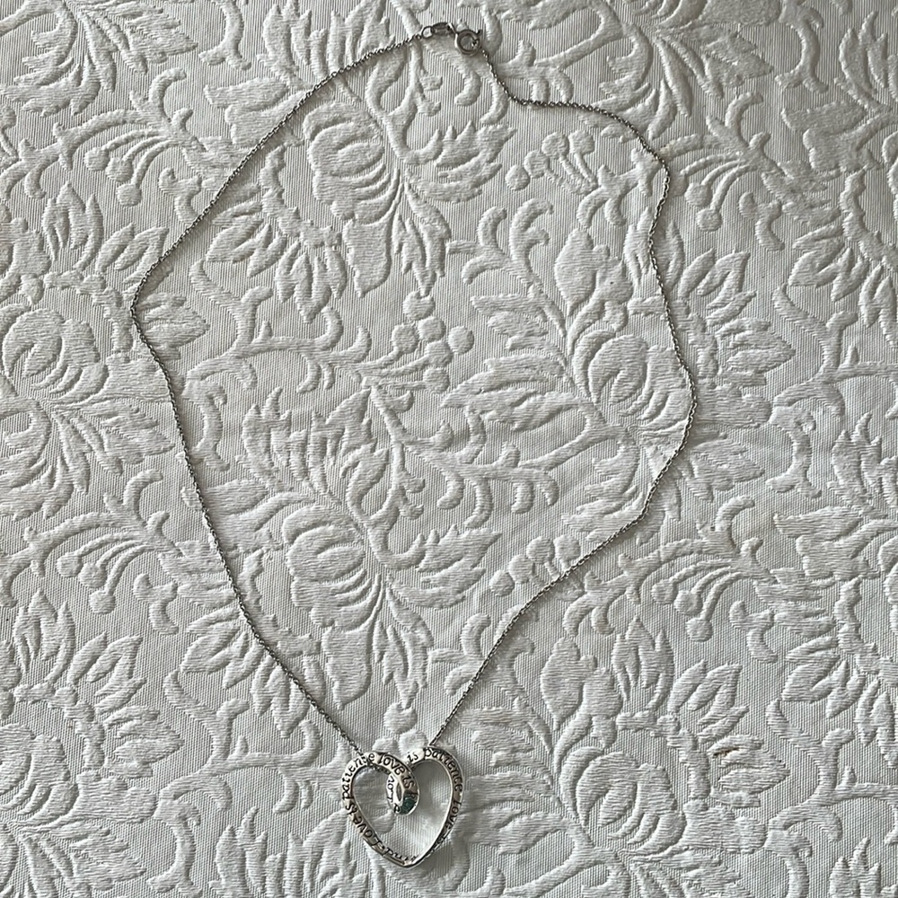 Sterling silver 925 heart necklace